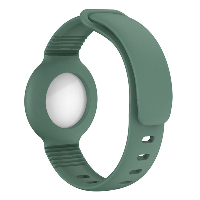 Apple Airtags Watch Strap Silicone Protective Sleeve-SageGreen