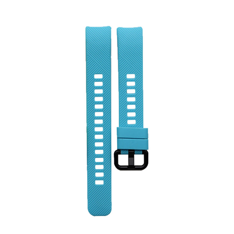 HWRY Silicone Watch Band Quick Release Strap Replacement Wristband For Huawei Band 4/5 And Honor Band 4/5 For Women-Blue