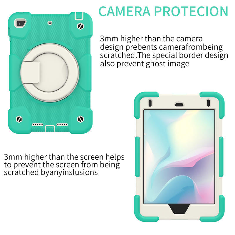 iPad Case For iPad Mini 4/5 with 360¡ãSwivel Stand-Mint Green