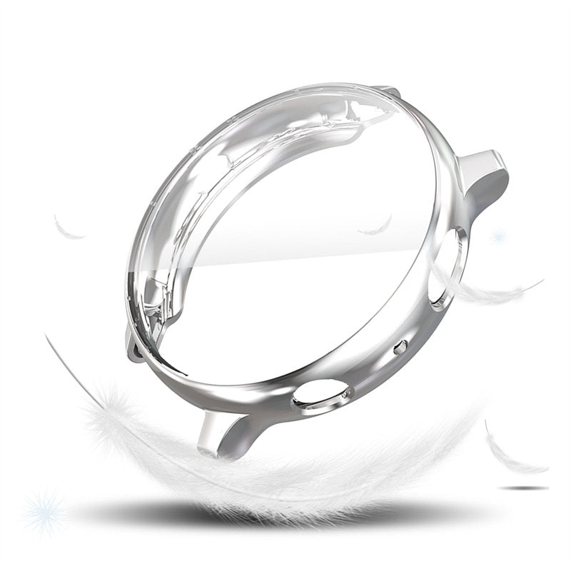 Full Coverage TPU Screen Protective Cover For Samsung Galaxy Watch Active 2 40 44mm-Silver