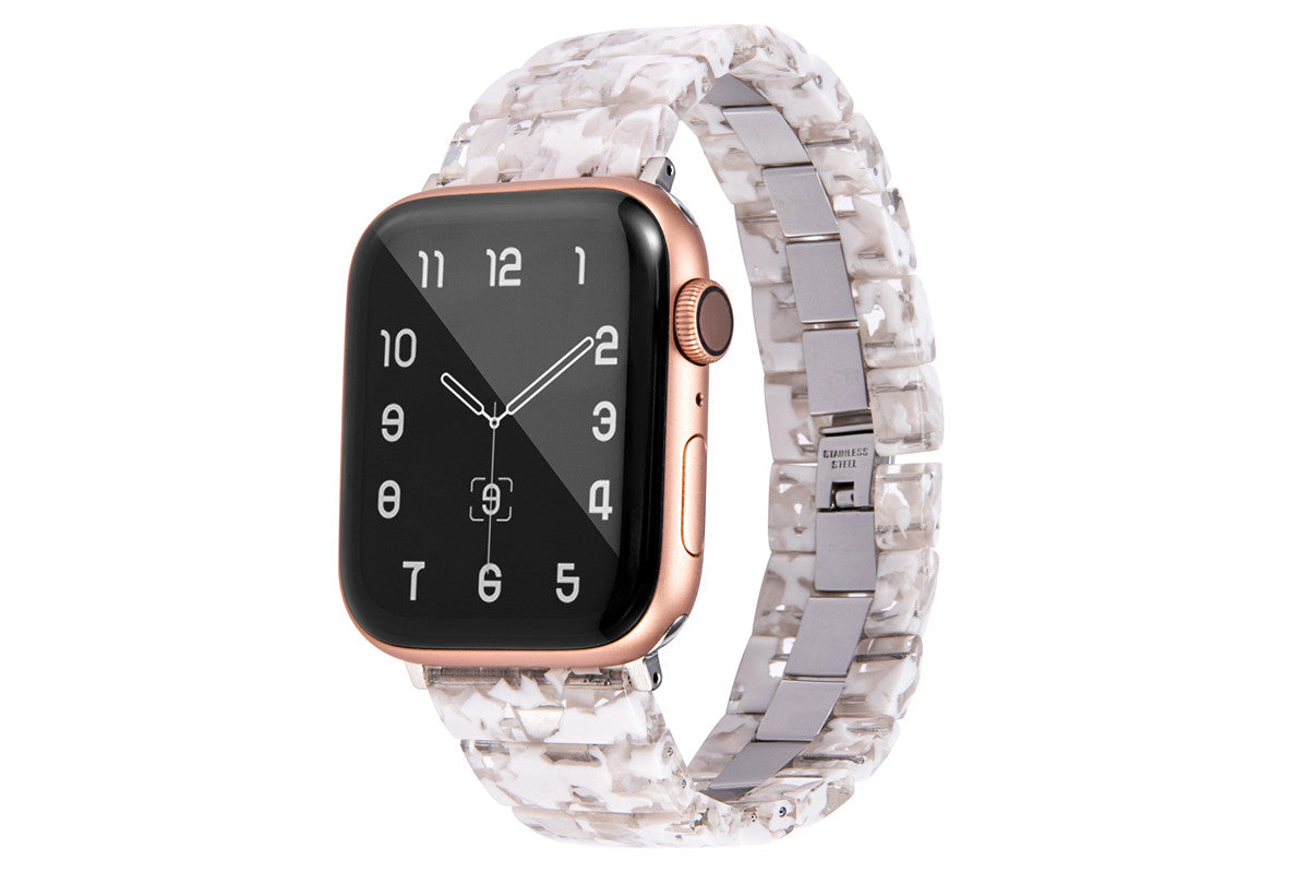 22mm Stainless Steel & Resin Quick Release Strap Wristband For Samsung Galaxy Watch/Huawei Watch - Color 08