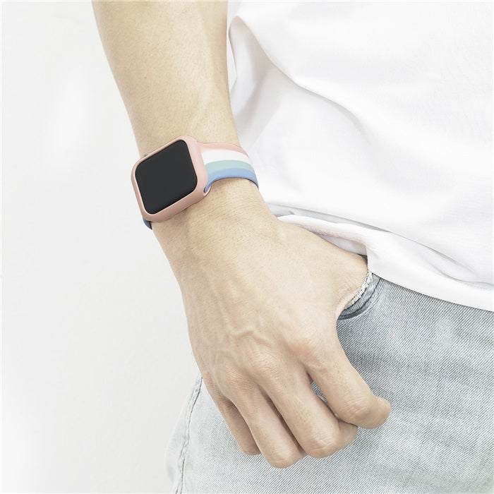 Colorful Silicone Sport Watch Band For Apple iWatch Series-09