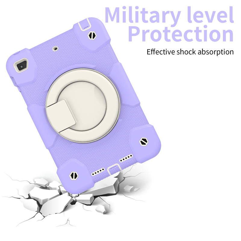 iPad Case For iPad Mini 4/5 with 360¡ãSwivel Stand-Taro Purple