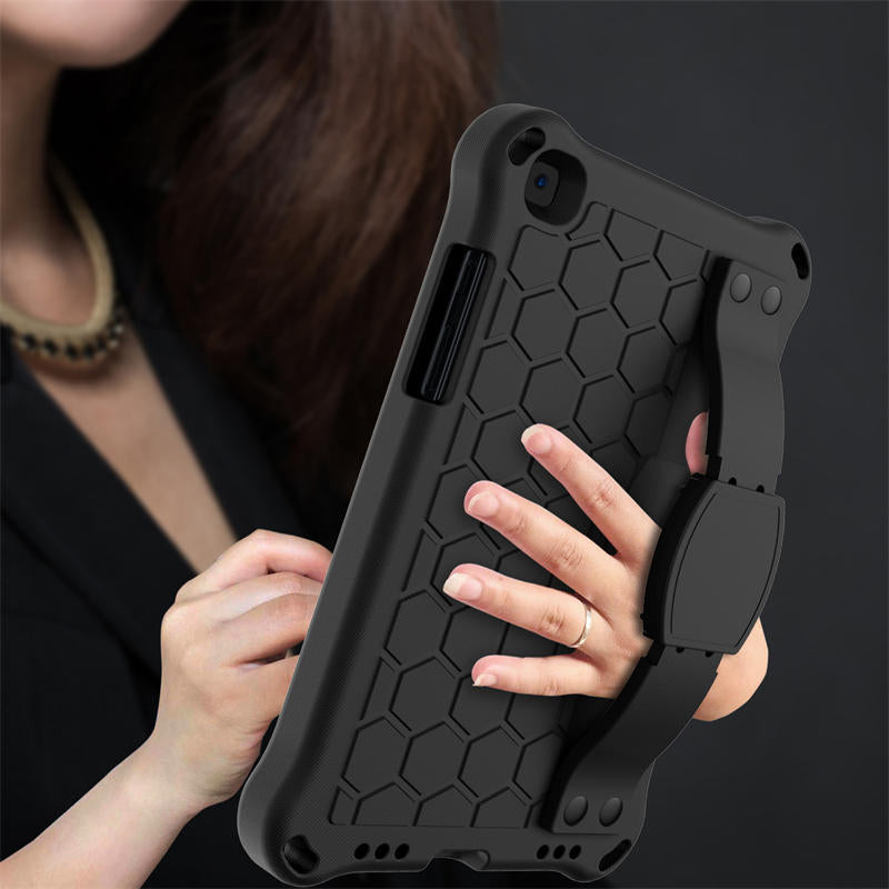 Hive SamSung Tab A 8.0 T290/T295 (2019) Tablet Case Durable Stand Cover With Shoulder Strap-Black