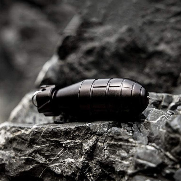 Waterproof Container Keychain Pill Holder With Emergency Glass Breaker