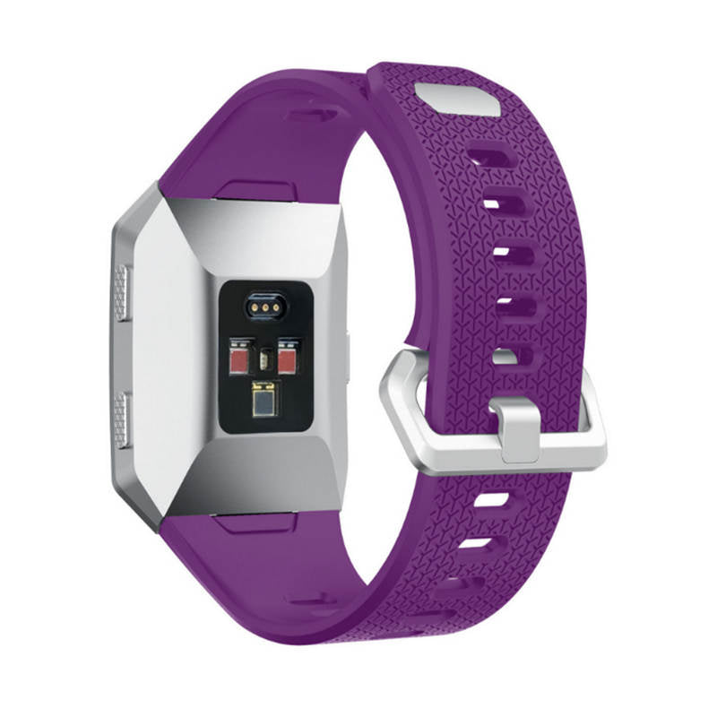 Soft Silicone Band For Fitbit Ionic Smart Watch Replacement Accessories-Purple