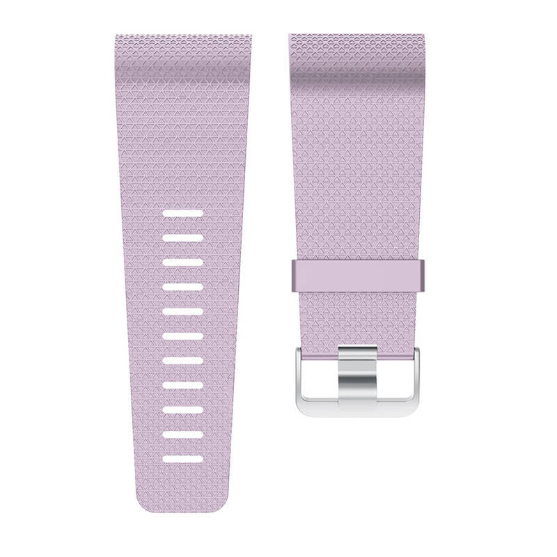 Soft Silicone Band For Fitbit Surge Smart Watch Replacement Accessories-Light Purple