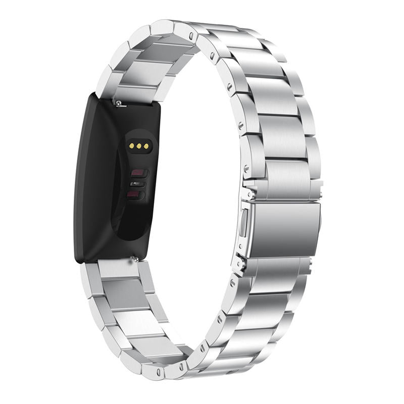 16mm Stainless Steel Watch Band For Fitbit Inspire HR-Silver