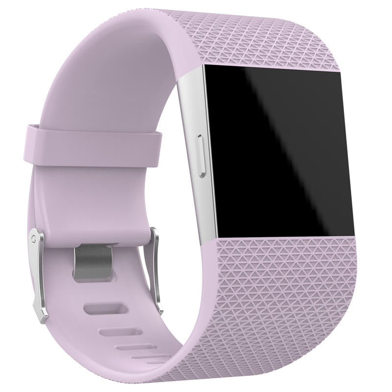 Soft Silicone Band For Fitbit Surge Smart Watch Replacement Accessories-Light Purple