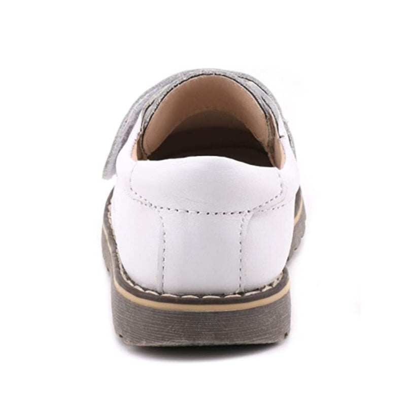 Toddler Boys Leather Loafers British Style Comfort Oxford Dress Shoes-White