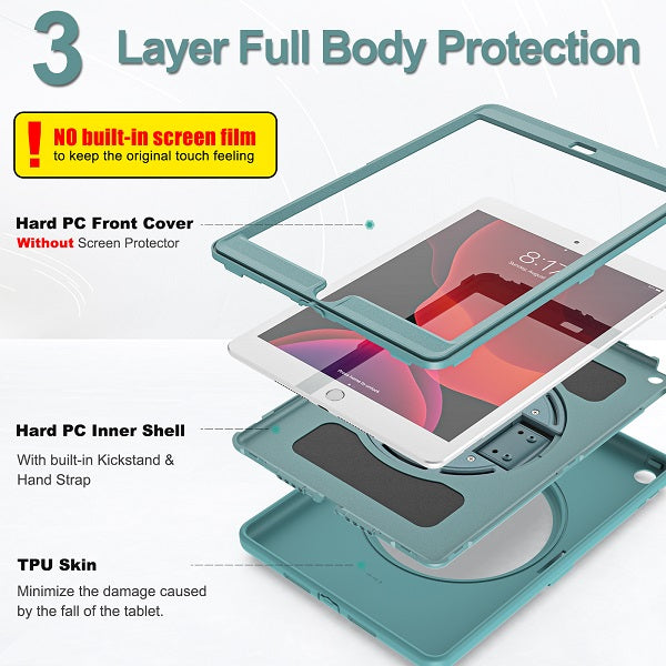 B-Spider Man Tablet Case Shockproof Protective Cover For Samsung Galaxy Tab A7 10.4 T500/T505/T507/T505N 2020-Pine Needle Green