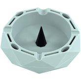 Geometric Silicone Ashtray Eco-Friendly Portable Unbreakable Tabletop Tray for Cigarettes Cigar -Gray