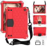 Hive Kindle Fire HD8/HD8 Plus (2020) Tablet Case Durable Stand Cover With Shoulder Strap-RedBlack
