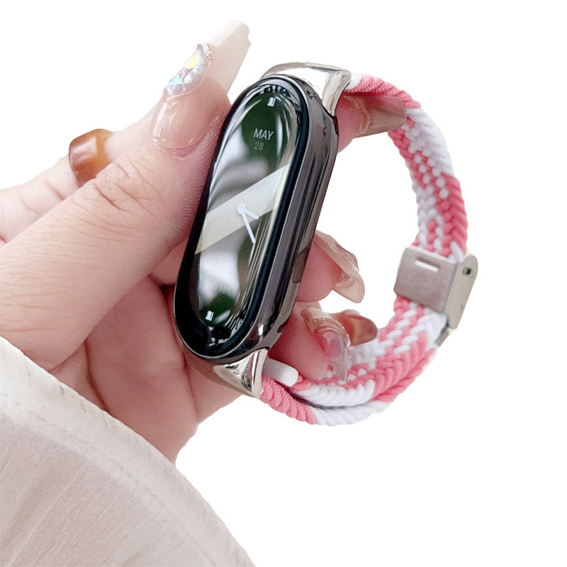 Sports Strap with Adjustable Buckle Solo Loop Elastic Watchband for Mi8-20