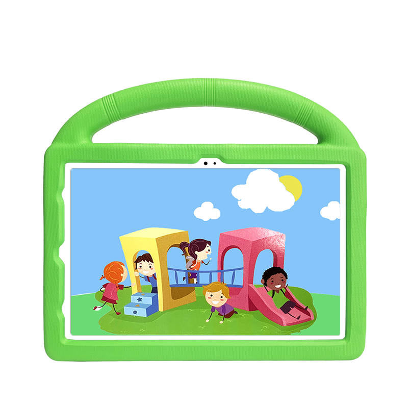 Wheel Samsung Tablet Case For Tab S P6 Lite/A7 (2020)/S5E (2019) Shockproof Stand Cover With Handle Stand-Green