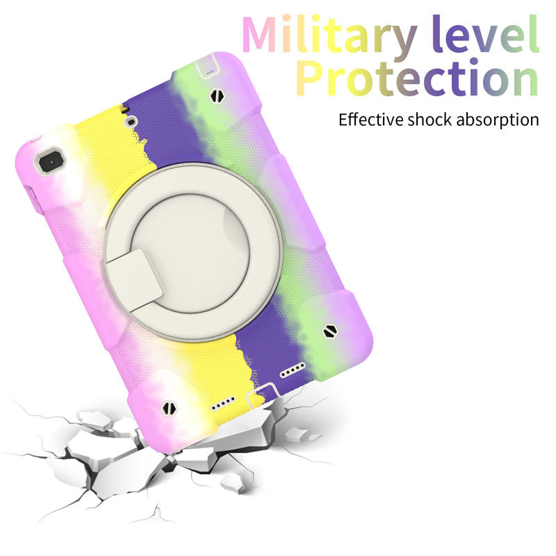 iPad Case For iPad 9.7/Air 2 with 360¡ãSwivel Stand-Colorful Purple