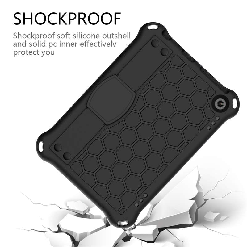 Hive Kindle Fire HD8/HD8 Plus (2020) Tablet Case Durable Stand Cover With Shoulder Strap-Black