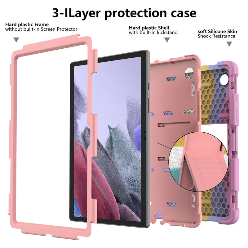 Samsung Tablet Case For Galaxy Tab A8 10.5inch 2021 (SM-X200/SM-X205/SM-X207)-RainbowRoseGold