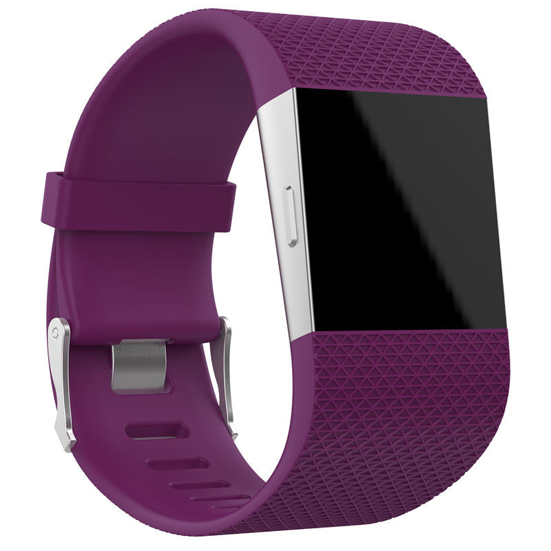 Soft Silicone Band For Fitbit Surge Smart Watch Replacement Accessories-Purple