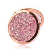 Home & LivingRhinestone Magnifying Compact Makeup Mirror 2X/1X Mirror-Pink