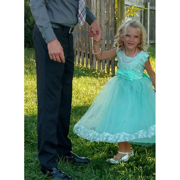Girls Tulle Lace Flower Princess Wedding Dress For Toddler And Baby Girl-Apple Green
