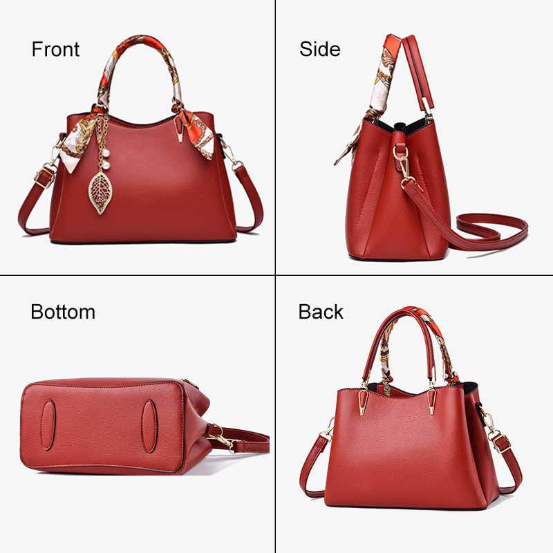 Womens Fashion Leather Purses and Handbags Top Handle Satchel Tote Bags-Dark Blue