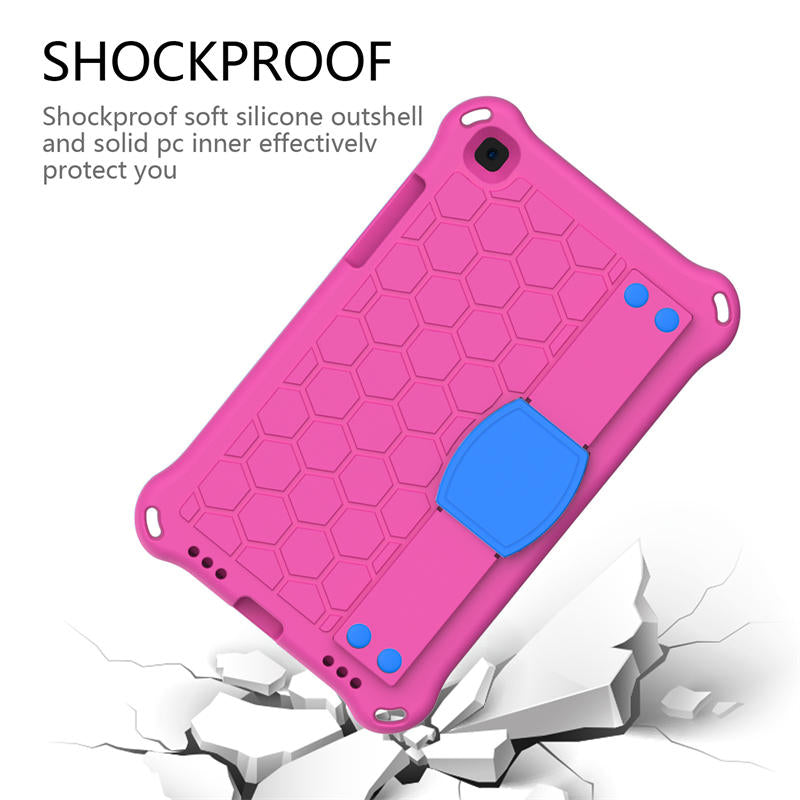 Hive SamSung Tab A 8.0 T380/T385/T387/T377/T330 Tablet Case Durable Stand Cover With Shoulder Strap-RoseBlue