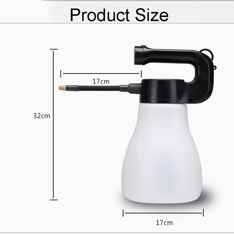 Electric Spray Bottle Handheld 3L with Adjustable Nozzle for Gardening