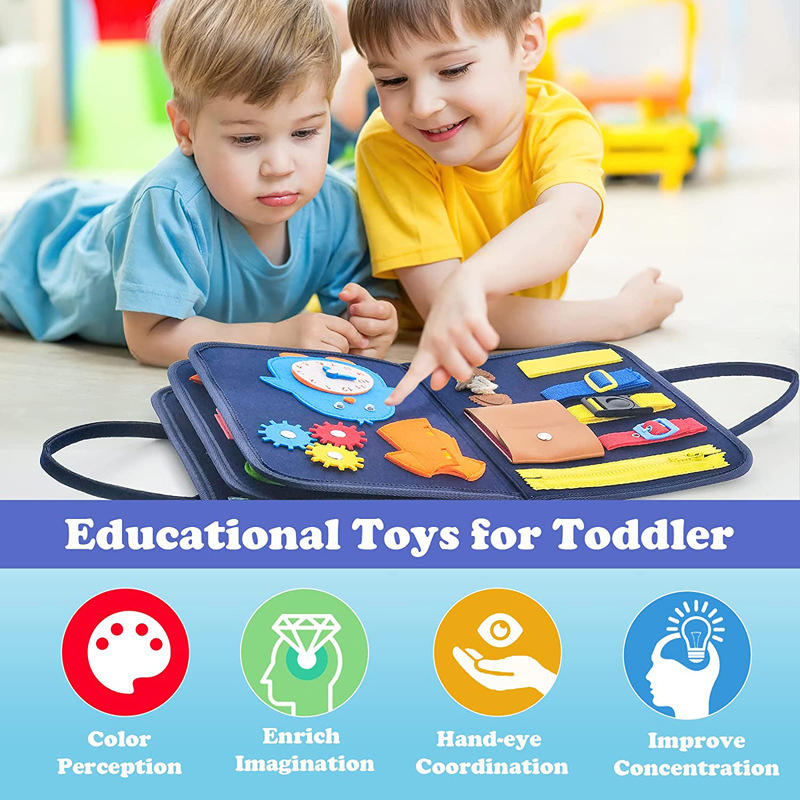 Montessori Felt Learning Board Diy Children Early Education Develop Intellectual