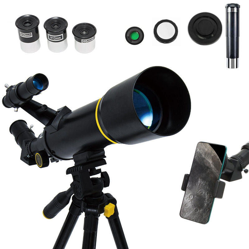 Travel Telescope 70mm Aperture (20x-200x) AZ Mount with Phone Adapter