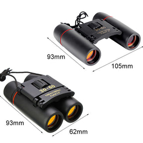 30x60 Small Binoculars with Lanyard Foldable for Concert Bird Watching