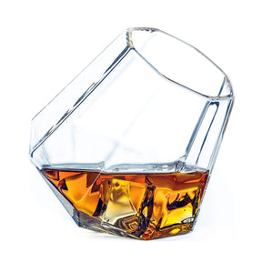 Diamond Whiskey Glasses 10-Ounce Set of 2