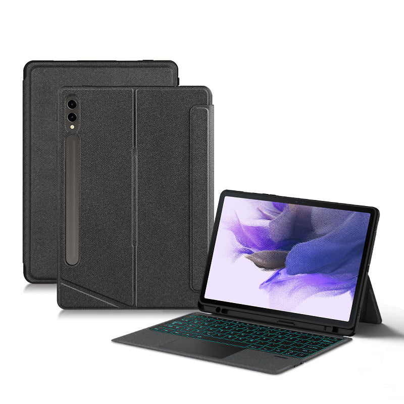 Backlit Trackpad Keyboard Case Magnetic for Samsung Galaxy Tab S7FE 12.4"