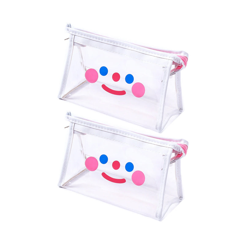 Transparent Waterproof Pencil Case Cosmetic Bag Organizer With Zipper-2