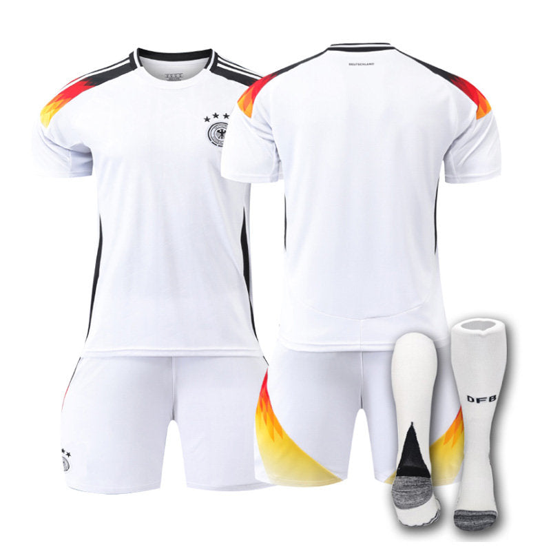 Germany Home Jersey Soccer Jersey Kit Football T-shirt Set for Adult Kids