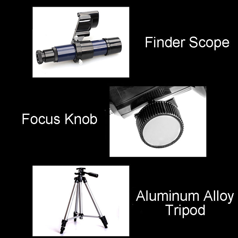 Beginner Telescope for Kids 70mm Aperture with Tripod & Carry Backpack
