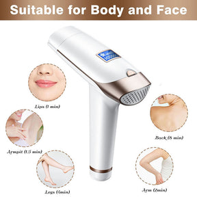 Permanent IPL Laser Hair Removal Device with LCD for Whole Body Use