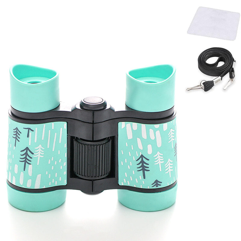 Binoculars Toy for Kids 4x30 Shock Proof Children Gifts for Outdoor Play-Blue