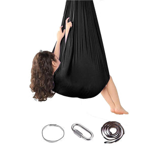 Sensory Swing Indoor Therapy Swing for Adults Kids and Teens Black 100*280cm