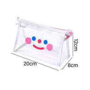 Transparent Waterproof Pencil Case Cosmetic Bag Organizer With Zipper-2