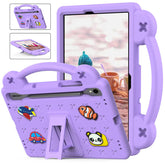Portable Tablet Case with Handle Stand for Samsung Galaxy A9 Plus-LightPurple