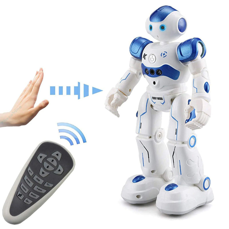 RC Robot Toys Gesture Sensing Smart Robot Toy for Kids Christmas Birthday Gift-Blue