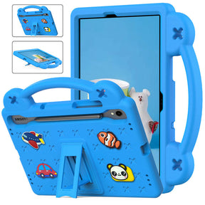 Portable Tablet Case with Handle Stand for Samsung Galaxy A9 Plus-SkyBlue