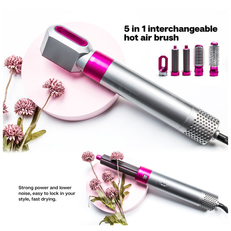 5 in 1 Hair Dryer Hot Comb Detachable Curling Iron Hair Straightener