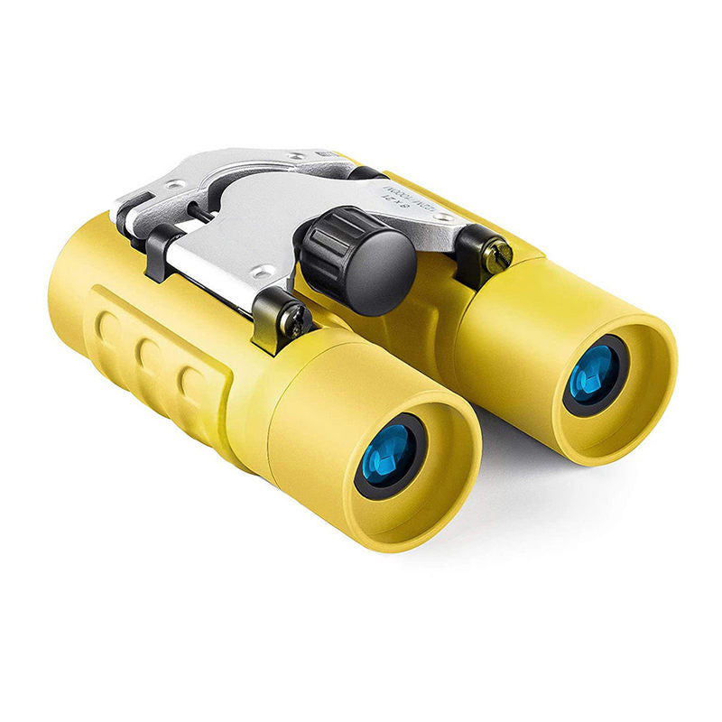 Binoculars 8x21 High Resolution Compact for 3-12 Years Kids Camping-Yellow