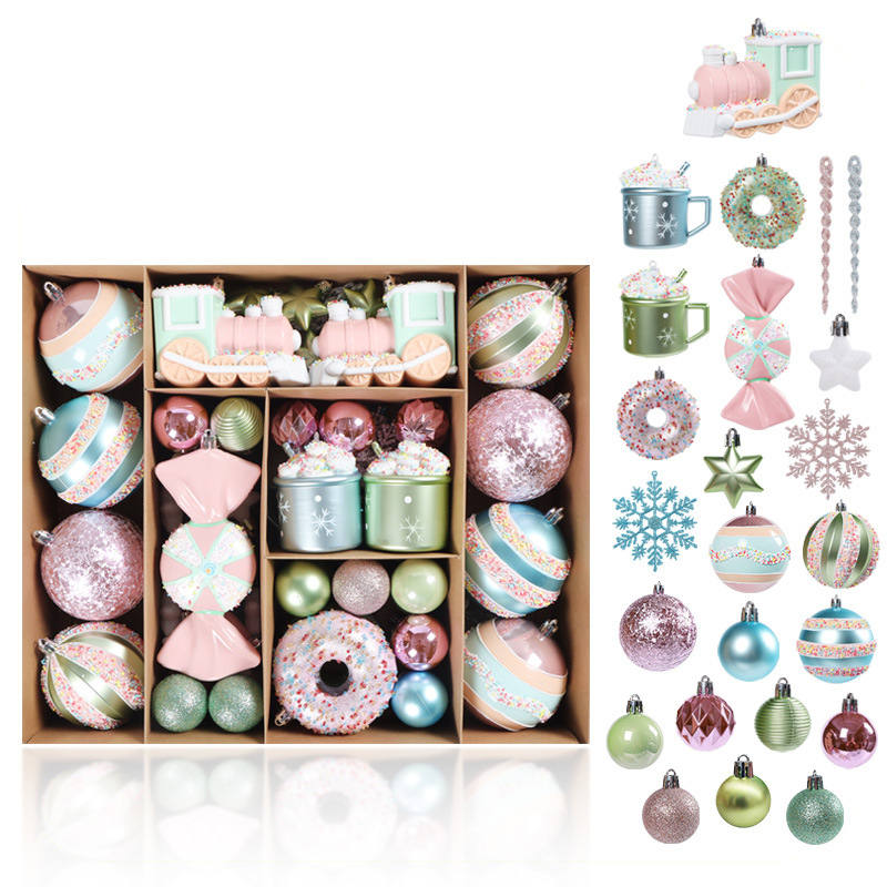 70 Pcs Christmas Tree Ornaments Dessert Pendants for Wedding Holiday