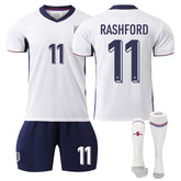 RASHforD #11 England Home Jersey Soccer Jersey Kit Football T-shirt Set for Adult Kids