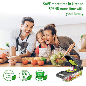 12 in 1 professional kitchen for slicing cutting and grinding vegetables