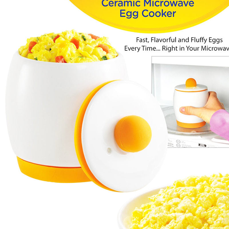 Ceramic Microwave Egg Cooker & Poacher For Fast & Fluffy Eggs