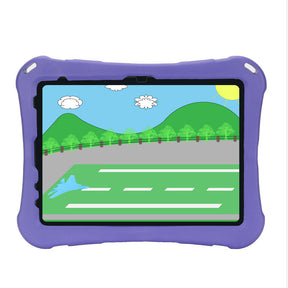 Shockproof Case with Plane Stand and Pencil Holder for iPad 10th 10.9 inch 2022-Purple